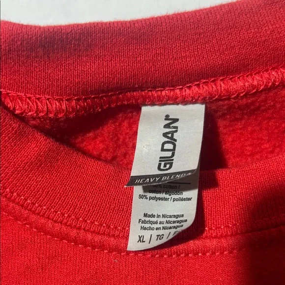 ‘Fresh Tomato Ketchup’ Red Graphic Crewneck Sweater - Picture 2 of 2